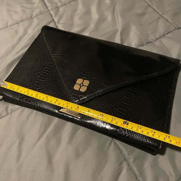 IMAN Black Clutch Envelope Bag - Picture 7 of 8